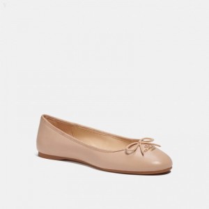 Coach Alina Ballet - Women's Flat Shoes - Beechwood | TUUG3648