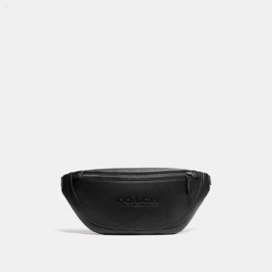 Coach League Belt Bag - Men's Belt Bags - Black Copper / Black | HSSG9557
