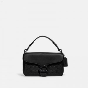 Coach Soft Tabby Multi Crossbody In Signature Leather - Men's Crossbody Bags - Black Copper / Black | NJWY9179