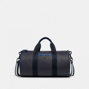 Coach Disney X Coach Duffle With Walt Disney World Motif - Women's Carryalls - Black Copper / Deep Navy Multicolor | ZBRY8213