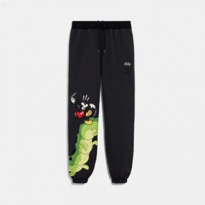 Coach Disney X Coach Track Pants - Men's Pants - Black | ECKS8305