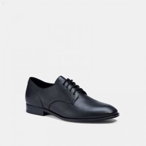 Coach Graham Derby - Men's Flat Shoes - Black | NRXG1594