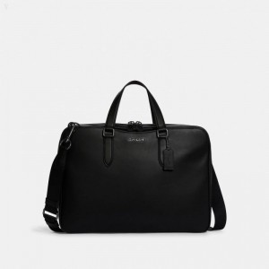 Coach Graham Slim Brief - Men's Carryalls - Black | QRUO0656