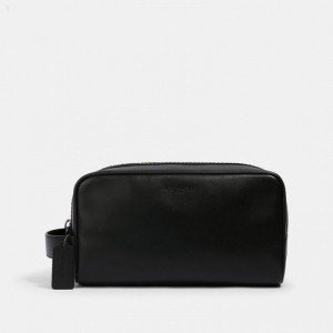 Coach Large Travel Kit - Men's Accessories - Black | ZFHX1085