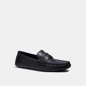 Coach Signature Coin Driver - Men's Loafers - Black | ACWV4711