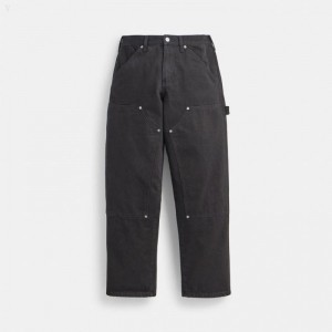 Coach Taper Jeans - Men's Jeans - Black | JJYI2754