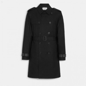Coach Trench - Men's Coats - Black | BFNM9930