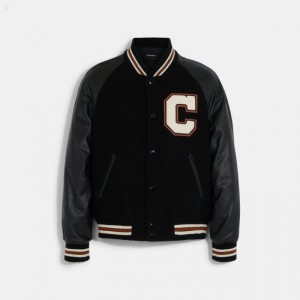 Coach Varsity Jacket - Men's Jackets - Black | ABYP7209