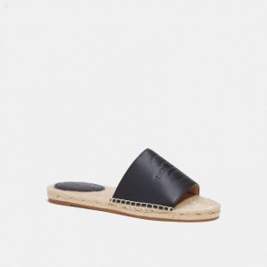 Coach Cailin Espadrille - Women's Espadrille - Black | ASXG0035