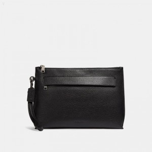 Coach Carryall Pouch - Women's Accessories - Black | FCCZ3751