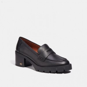 Coach Colleen Loafer - Women's Loafers - Black | PJCX1224
