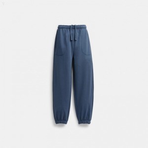 Coach Essential Solid Joggers - Men's Jogger - Blue | ETTD8855