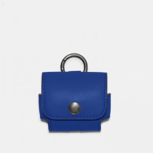 Coach Wireless Earbud Case - Men's Accessories - Blue | KQIW7530