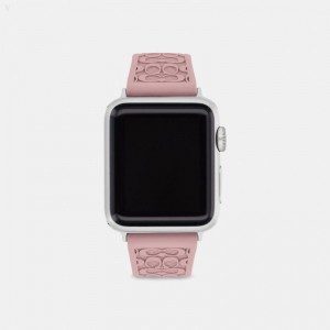 Coach Apple Watch® Strap,38 Mm And 40 Mm - Men's Watches - Blush | OEIB5557