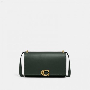 Coach Bandit Shoulder Bag - Women's Handbag - Brass / Amazon Green | YPNY3050