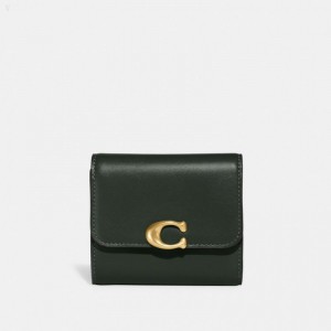 Coach Bandit Wallet - Women's Wallets - Brass / Amazon Green | DKYX3360