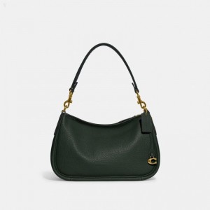 Coach Cary Crossbody - Women's Handbag - Brass / Amazon Green | KHDP7039