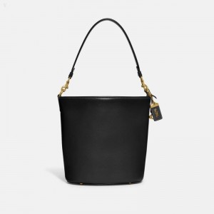 Coach Dakota Bucket Bag - Women's Handbag - Brass / Black | HZKJ2833