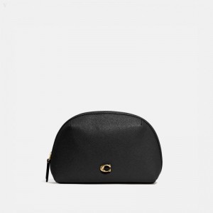 Coach Julienne Cosmetic Case 17 - Women's Accessories - Brass / Black | ORGP5687