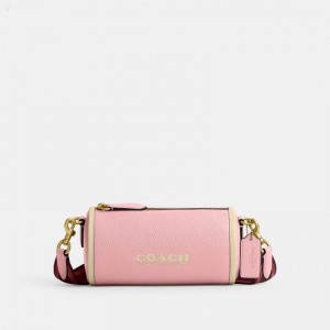 Coach Orion Barrel Bag - Men's Handbag - Brass / Bubblegum | XQDK5635