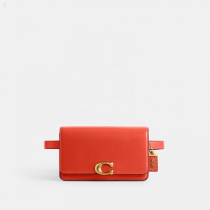 Coach Bandit Belt Bag - Women's Handbag - Brass / Orange | WDQX8867