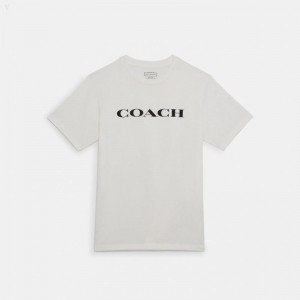 Coach Essential T Shirt In Organic Cotton - Men's T Shirts - Bright White | GAGC4774