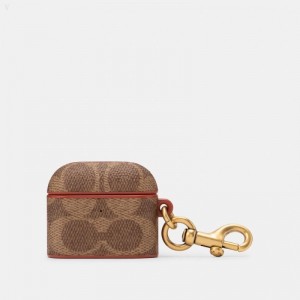 Coach Airpods 3 Rd Generation Case In Signature Canvas - Women's Accessories - Brown | CHGB2740