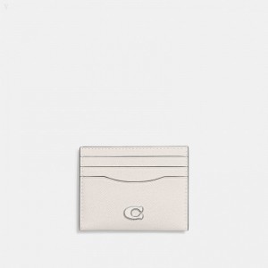 Coach Card Case - Men's Wallets - Chalk | OEPP4901