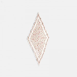 Coach Essential Tea Rose Silk Diamond Scarf - Women's Scarves - Chalk | IRCH1248