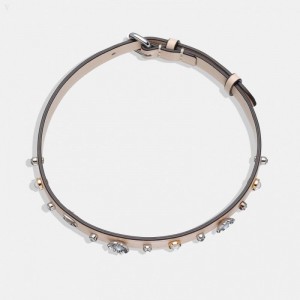 Coach Pegged Signature Tea Rose Leather Signature - Women's Jewelry - Chalk | PLTC8822