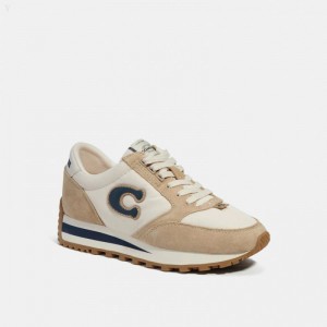 Coach Runner Sneaker - Men's Sneakers - Chalk / Oat | YTSF9927