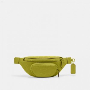 Coach Sprint Belt Bag 24 In Signature Leather - Men's Crossbody Bags - Chartreuse | EKPN9682