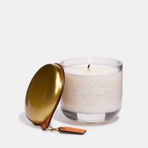 Coach Boxed Coach Glass Candle - Women's Accessories - Clear Multicolor | CZEO7052
