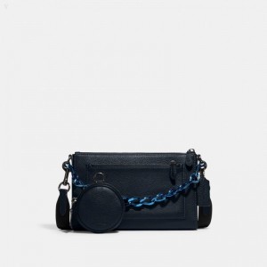 Coach Holden Crossbody - Men's Crossbody Bags - Dark Blue | XMIE7578