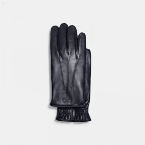 Coach Tech Napa Gloves - Men's Gloves - Deep | GTWX9991