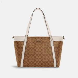 Coach Baby Bag In Signature Canvas - Men's Carryalls - Gold / Khaki / | RKLN9079