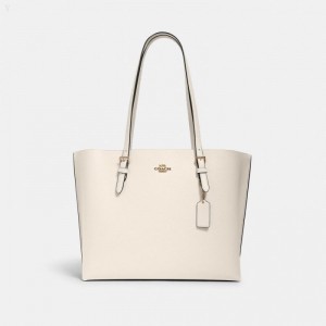 Coach Mollie Tote - Women's Tote Bags - Gold / Light Saddle | BTAU7028
