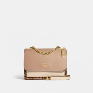 Coach Klare Crossbody In Colorblock - Women's Crossbody Bags - Gold / White Multicolor | TNLE7952