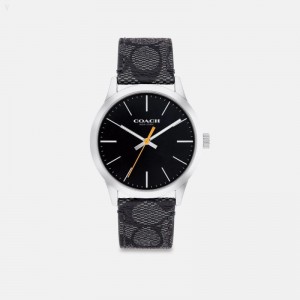 Coach Baxter Watch,39 Mm - Men's Watches - Graphite | WZNX2175