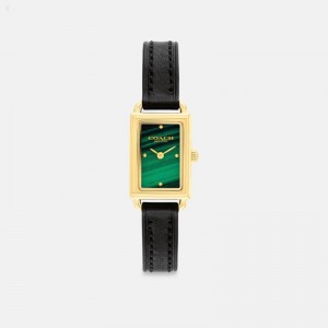 Green / Coach Liz Watch,24 Mm - Women's Watches - Black | KYHY5119
