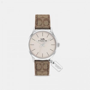 Coach Ruby Watch,32 Mm - Women's Watches - Khaki | RVNY6367