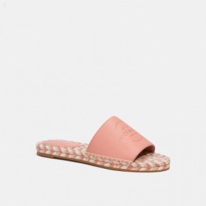 Coach Cailin Espadrille - Women's Espadrille - Light Coral | XIVU0293