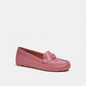 Coach Mona Driver - Women's Flat Shoes - Light Raspberry | ZSFL2054
