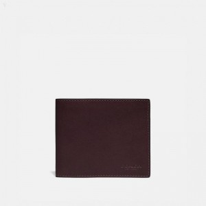 Coach 3 In 1 Wallet - Men's Wallets - Mahogany Brown | BERP2552