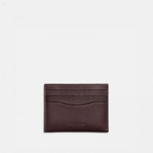 Coach Card Case - Men's Wallets - Mahogany Brown | JSGS0986