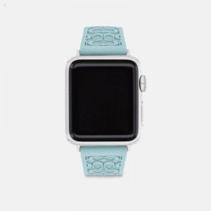 Coach Apple Watch® Strap,38 Mm And 40 Mm - Women's Watches - Mint | LIMU0485