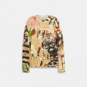 Coach Coach X Mint + Serf Crewneck - Women's Tops - Multicolor | VKGO6922
