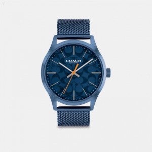 Coach Baxter Watch,39 Mm - Women's Watches - Navy | XSEE3298