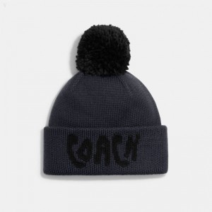 Coach Coach | Scooby Doo! Beanie - Women's Hats - Navy | NDSP0330