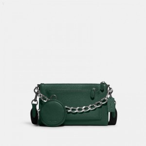Coach Holden Crossbody - Men's Crossbody Bags - Nickel / Everglade / Silver | GBRE8429